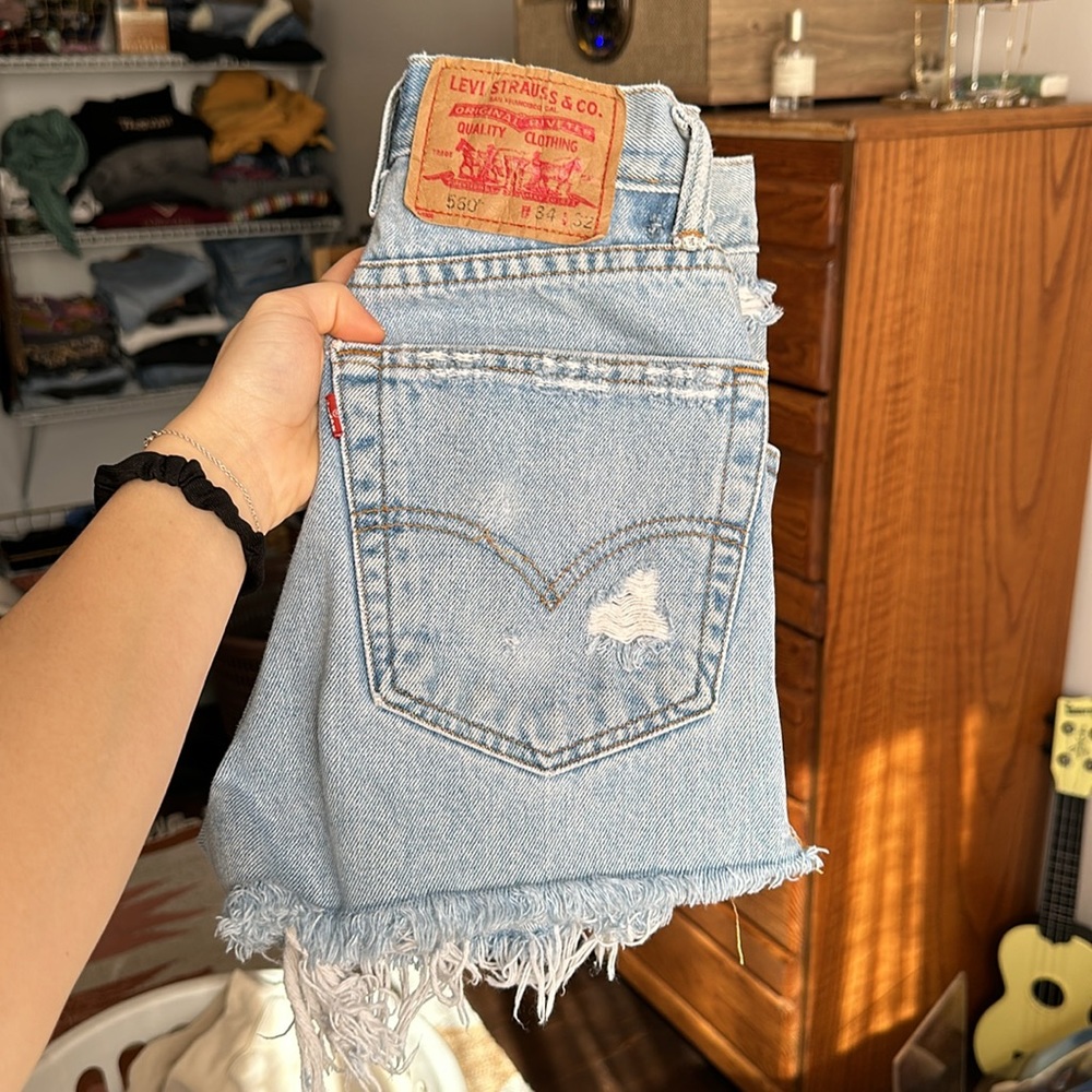 Perfect Vintage Levi’s Light Blue Denim Shorts